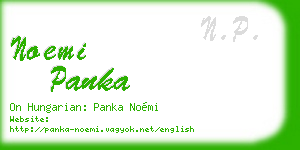 noemi panka business card