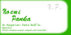noemi panka business card